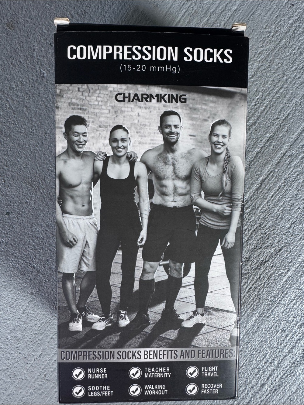 Black Compression Socks (15-20 mmHg)